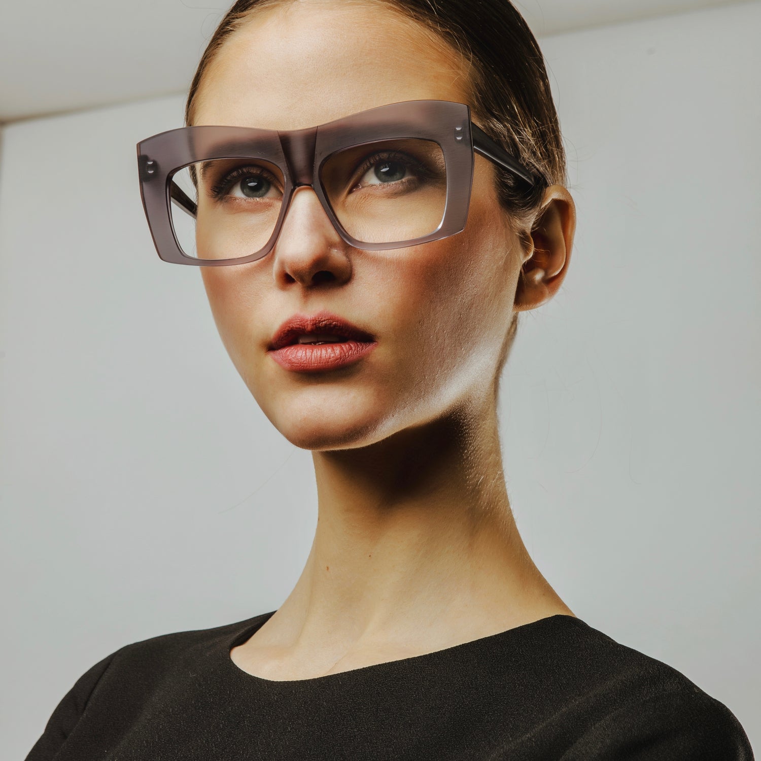 Lunette pour femme plastique gris transparent Marie-Sophie Dion BAR À LUNETTES