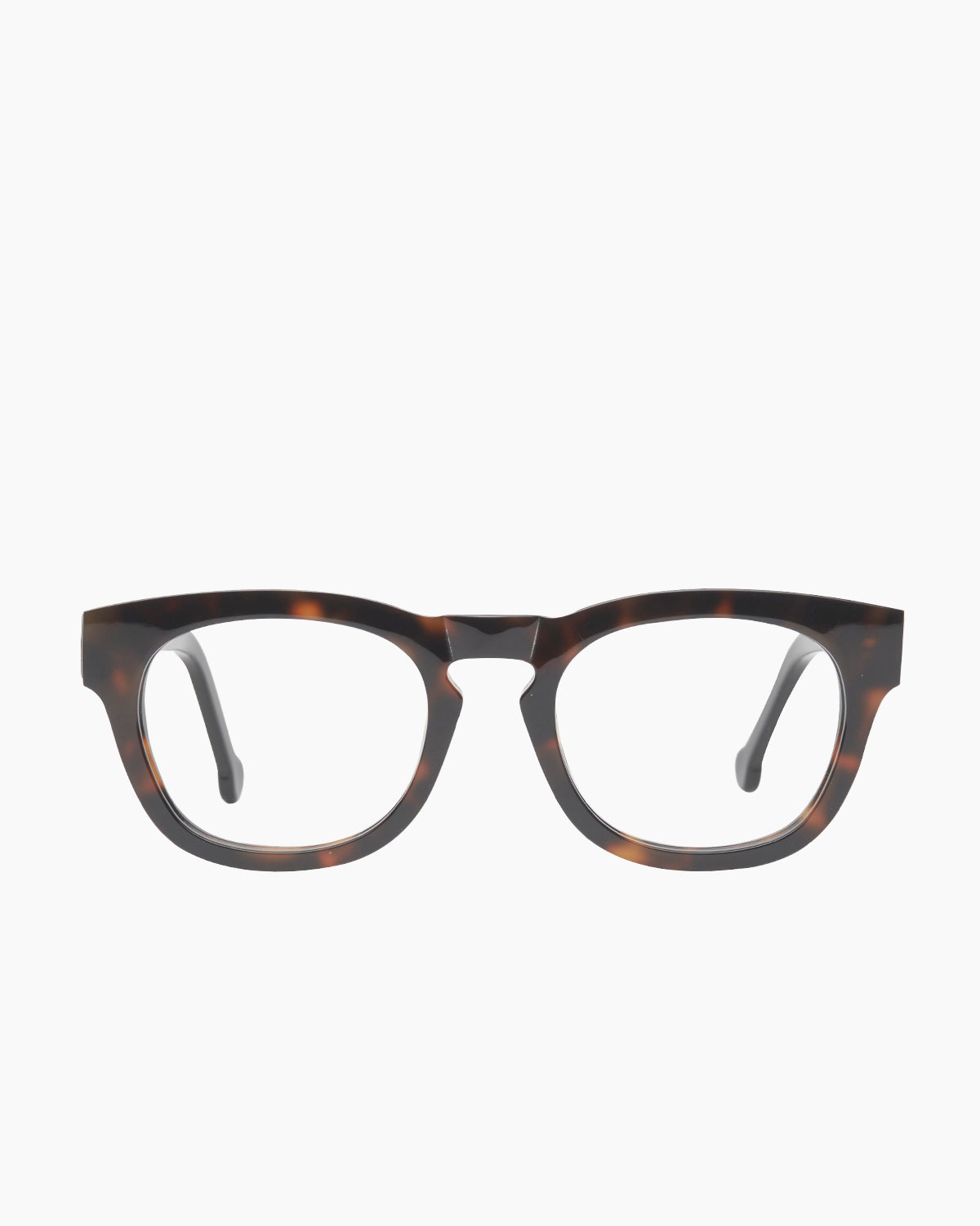tortoise plastic rectangle eyeglasses by Marie-Sophie Dion model Lavigne, front view, lunettes de vue rectangle couleur Écaille de tortue
