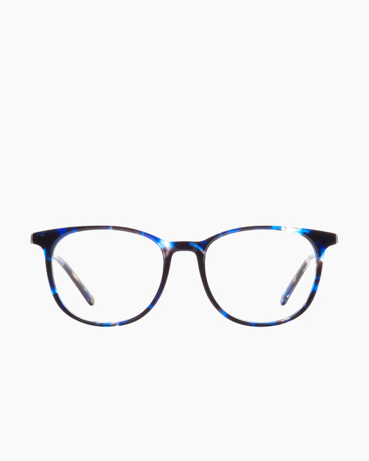tortoise plastic oval eyeglasses by Spectacleeyeworks model HOWARD, front view, lunettes de vue ovale couleur écaille de tortue