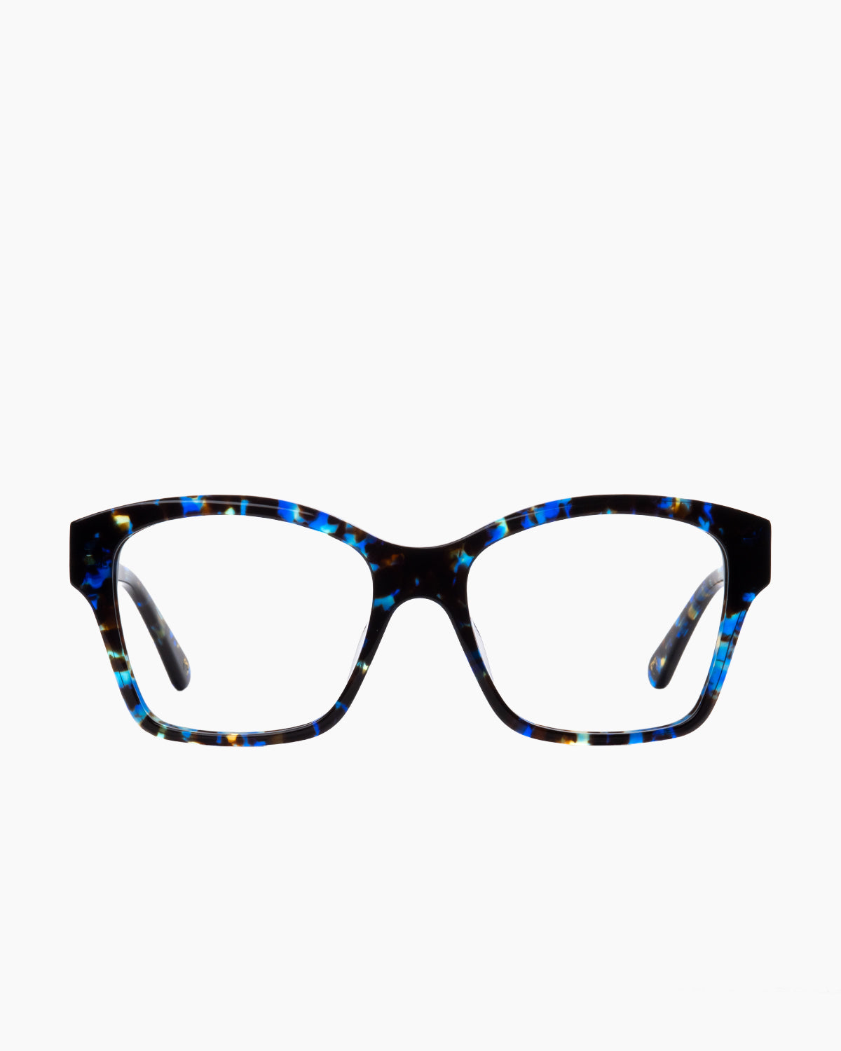 tortoise plastic butterfly eyeglasses by Spectacleeyeworks model Riley, front view, lunettes de vue papillon couleur écaille de tortue