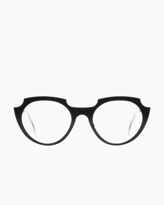 green metal oval eyeglasses by Theo model Toujours, front view, lunettes de vue ovale couleur vert