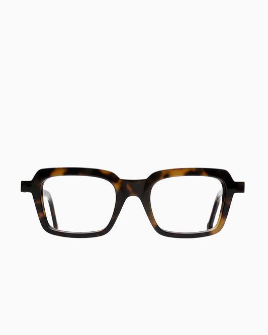 tortoise plastic rectangle eyeglasses by Marie-Sophie Dion model Duval, front view, lunettes de vue rectangle couleur Écaille de tortue