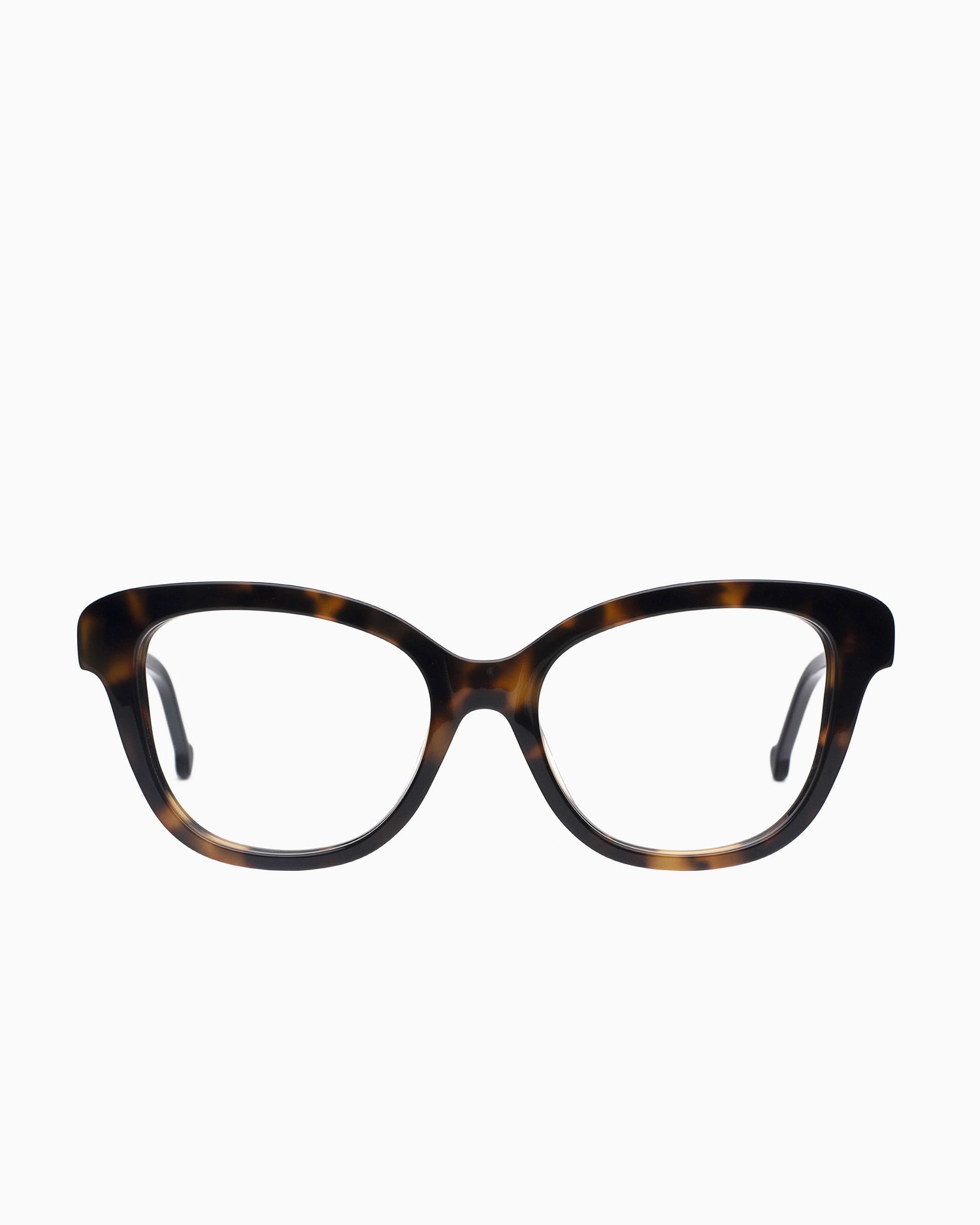 tortoise plastic butterfly eyeglasses by Marie-Sophie Dion model Lamy, front view, lunettes de vue papillon couleur Écaille de tortue