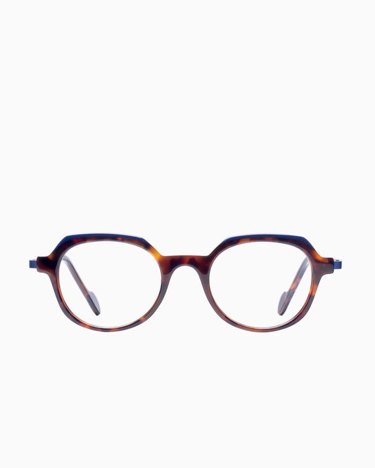 tortoise plastic oval eyeglasses by Nao Ned model Gwillen, front view, lunettes de vue ovale couleur Écaille de tortue