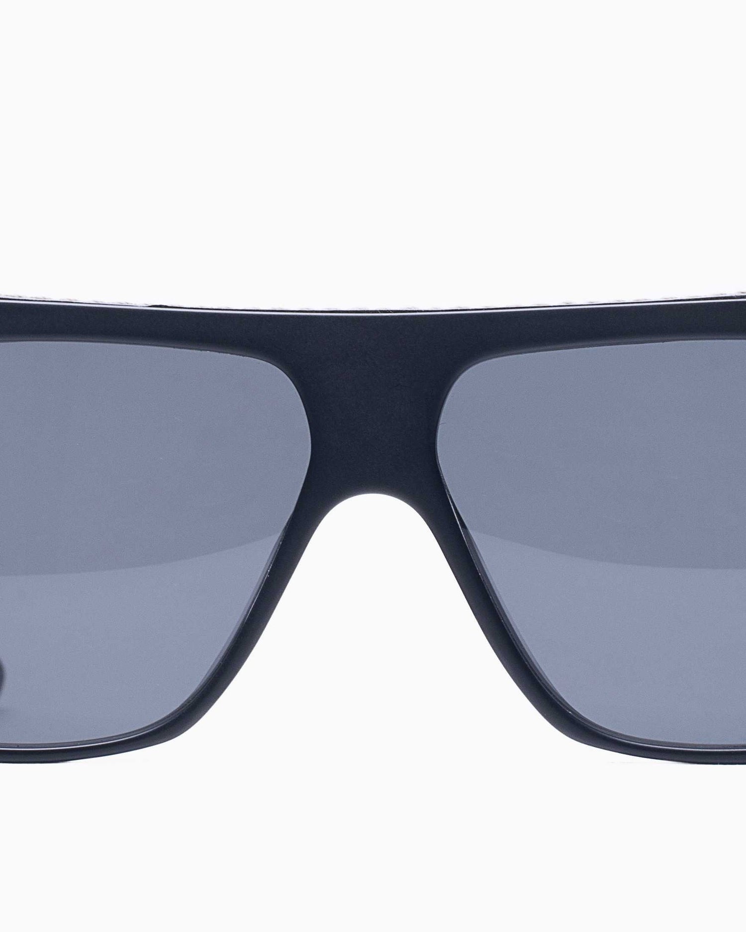 black plastic rectangle  sunglassesby Histoire de voir model FIL4, front view, lunettes de vue rectangle couleur Noir